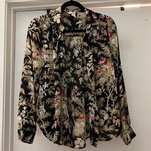 Floral blouse-worn once